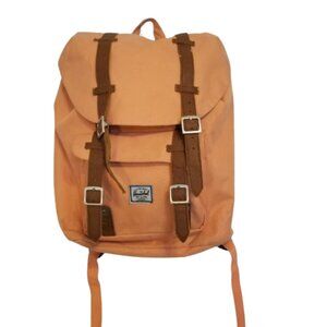Herschel Poly Backpack For Unisex Salmon Apricot Pink Small Bag Bright Canvas